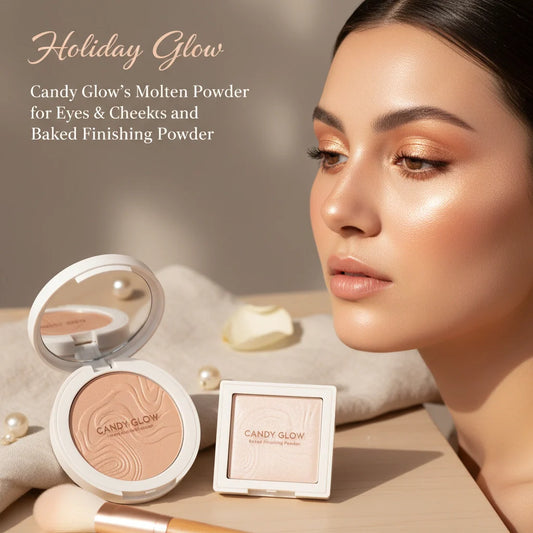 Holiday Glow: Molten & Baked Finishing Powders